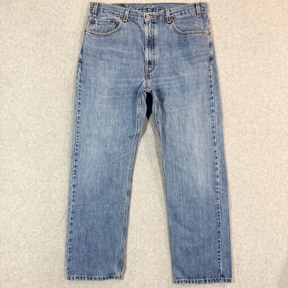 Vintage‎ Levis 505 Jeans Mens 38x30 Blue Regular Straight Medium Wash Y2K